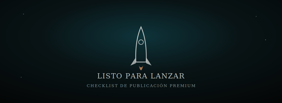 BONO Checklist de Publicación Premium (20 Puntos)
